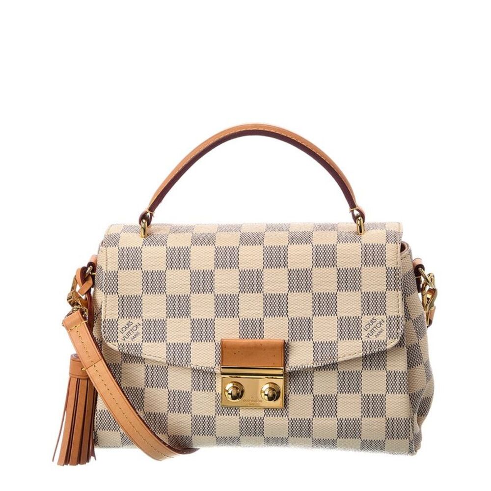 Louis Vuitton White Damier Azur Croisette (Authentic Pre-Loved)